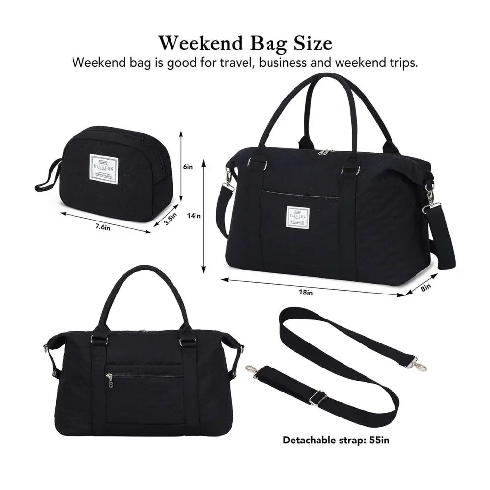 Balulhg black duffle